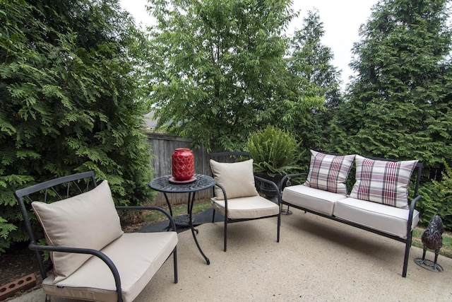 9241 Johnson Dr, Sherwood, AR 72120 - view of patio with fence and an outdoor hangout area
