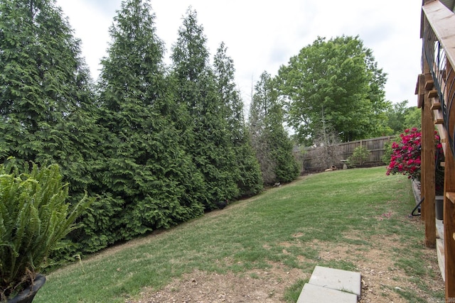 9241 Johnson Dr, Sherwood, AR 72120 - view of yard with fence