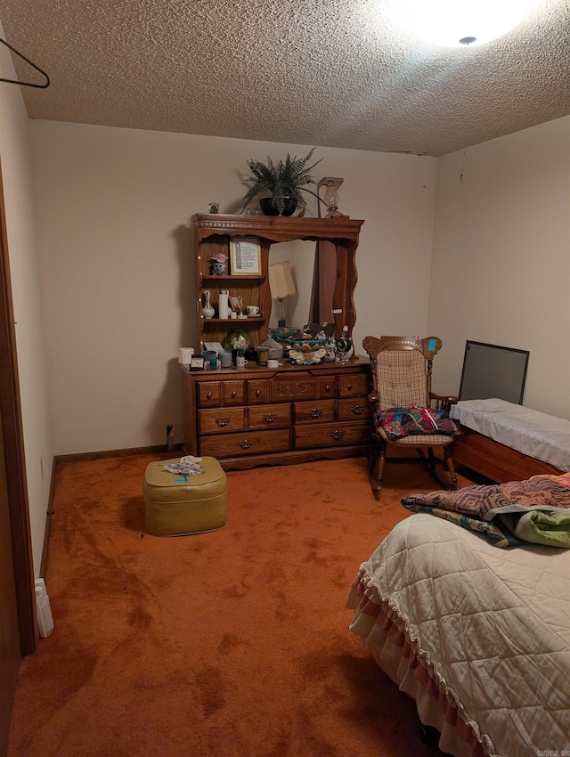bedroom featuring carpet