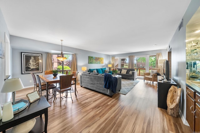 350 Peters Pt Unit L1, Hot Springs, AR 71913 - living area with light wood-style flooring and visible vents
