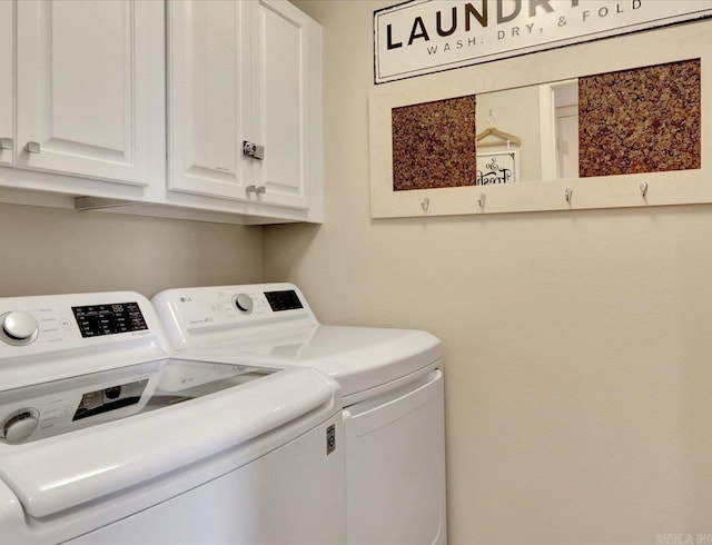 101 Long Island Dr Unit 1004, Hot Springs, AR 71913 - laundry room with cabinet space and washing machine and clothes dryer