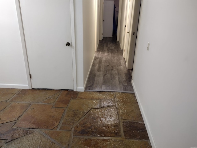 hallway with baseboards