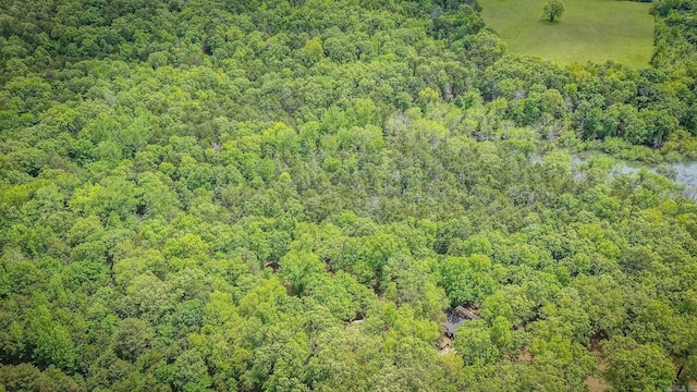 143 Hurricane Dr, Greers Ferry, AR 72067 - drone / aerial view featuring a view of trees