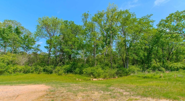 view of landscape with a view of trees