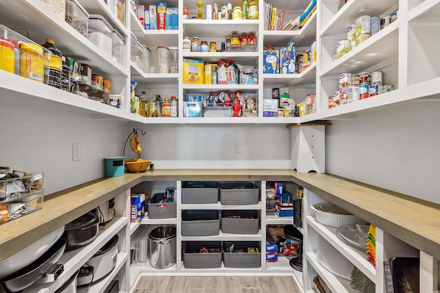 view of storage area