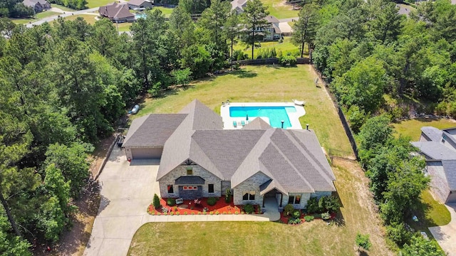 birds eye view of property