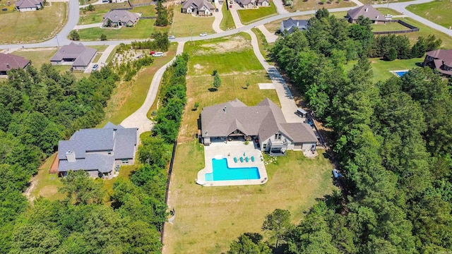 aerial view featuring a residential view