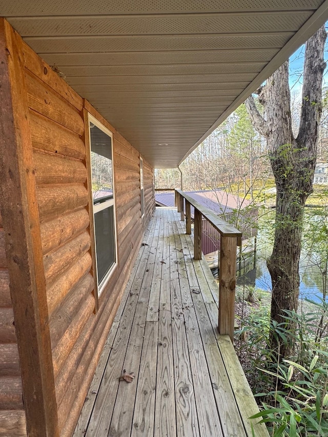 view of wooden terrace