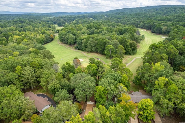 15 Tarifa Ln, Hot Springs Village, AR 71909 - aerial view with a view of trees and view of golf course