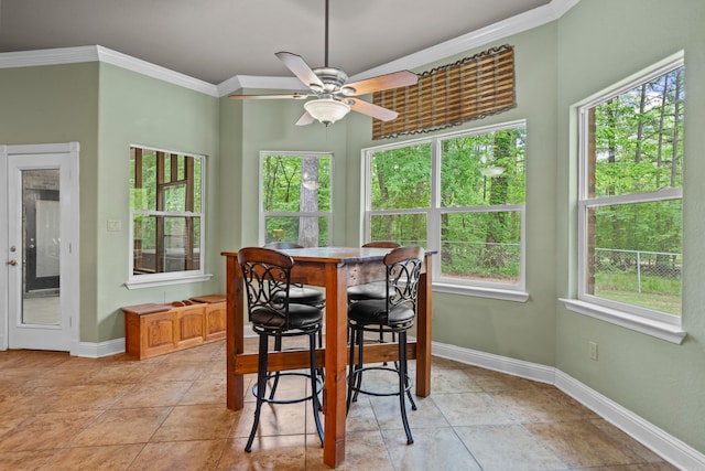 sunroom / solarium featuring a healthy amount of sunlight