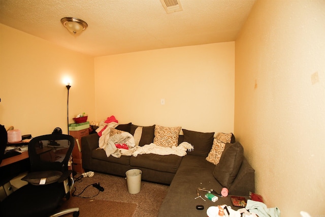 6606 Silver Ct, Little Rock, AR 72209 - interior space featuring carpet floors, a textured ceiling, and visible vents