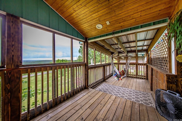 4 Long Hill Rd, Higden, AR 72067 - wooden terrace with a water view