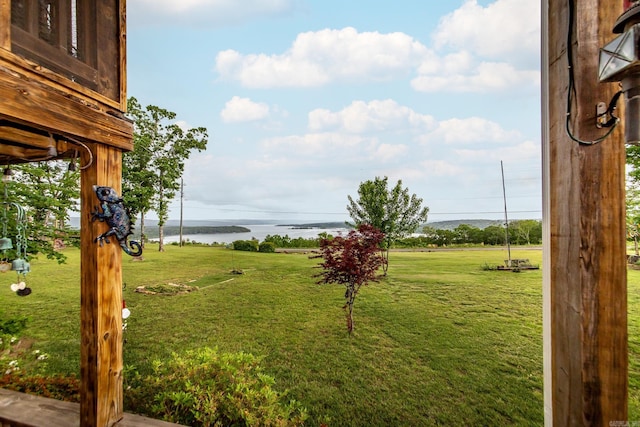 4 Long Hill Rd, Higden, AR 72067 - view of yard with a water view