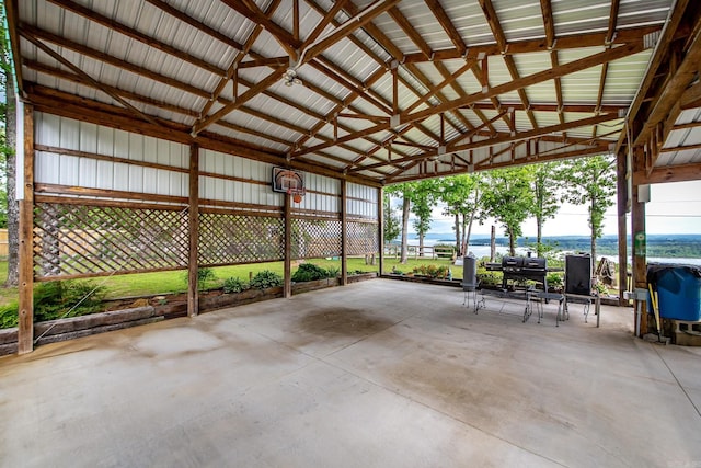 4 Long Hill Rd, Higden, AR 72067 - view of patio with a water view