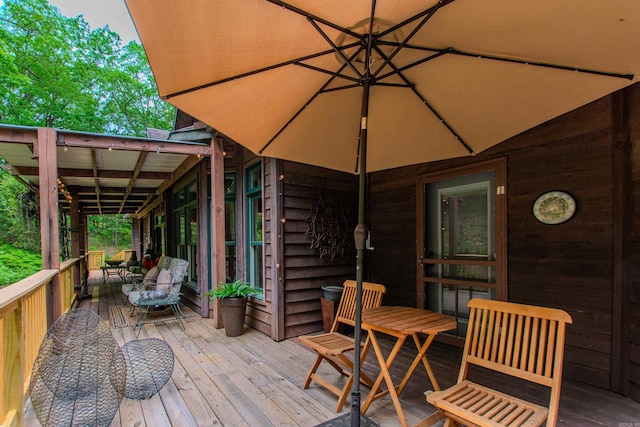 view of deck