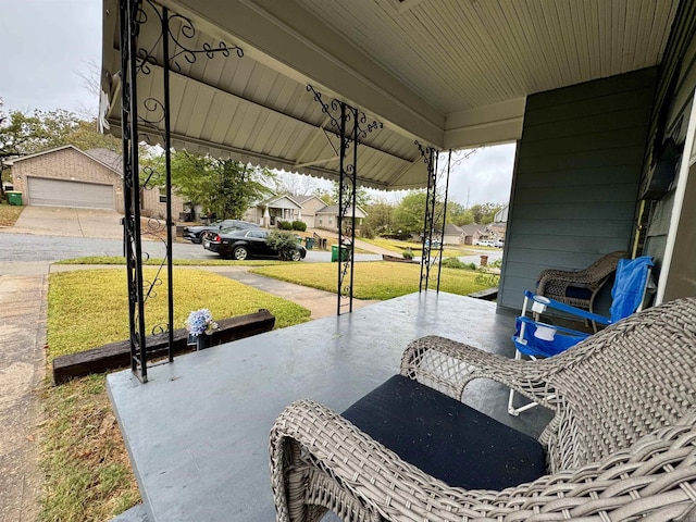 1519 S Oak St, Little Rock, AR 72204 - view of patio with covered porch
