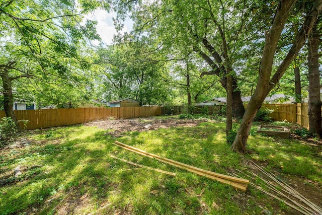 609 S St, Hot Springs, AR 71913 - view of yard featuring a fenced backyard
