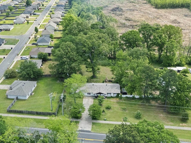 drone / aerial view featuring a residential view