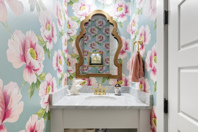 bathroom with vanity