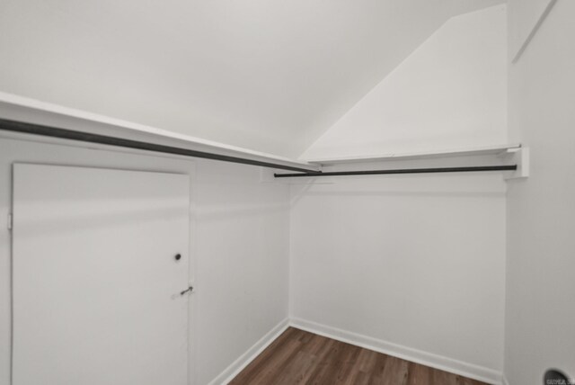 22 Colony Rd, Little Rock, AR 72227 - spacious closet featuring vaulted ceiling and dark wood-style flooring