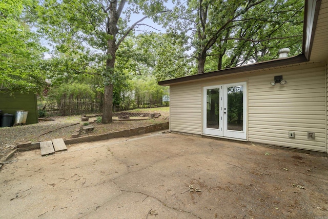 view of patio / terrace with french doors