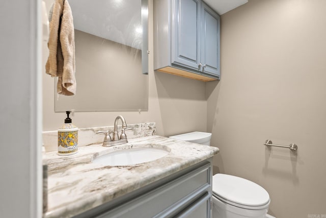 416 Ivory Dr, Little Rock, AR 72205 - half bathroom featuring vanity and toilet