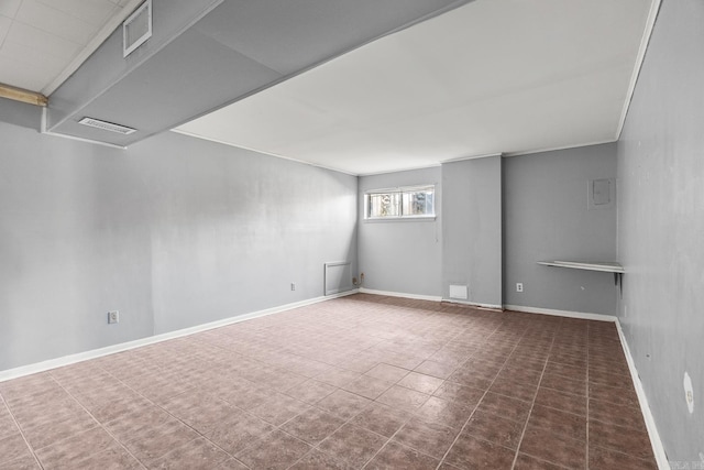 7510 Briarwood Dr, Little Rock, AR 72205 - basement featuring visible vents and baseboards
