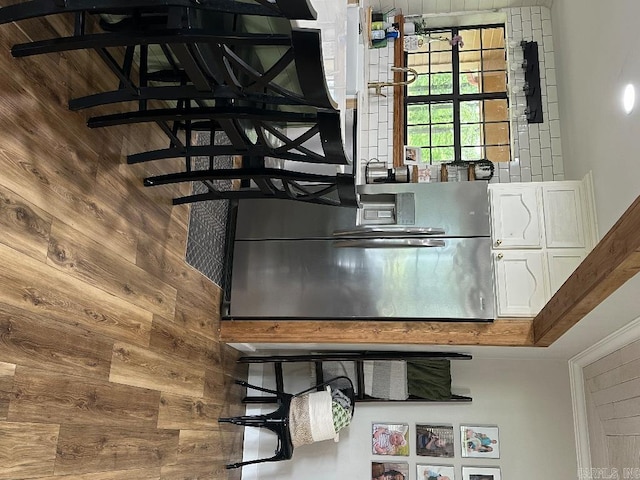 885 Mount Carmel Rd, Cabot, AR 72023 - unfurnished dining area featuring wooden walls