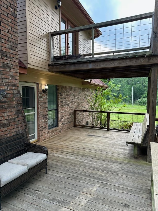 885 Mount Carmel Rd, Cabot, AR 72023 - view of wooden terrace