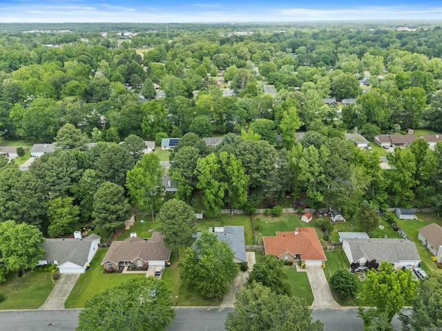 drone / aerial view with a residential view