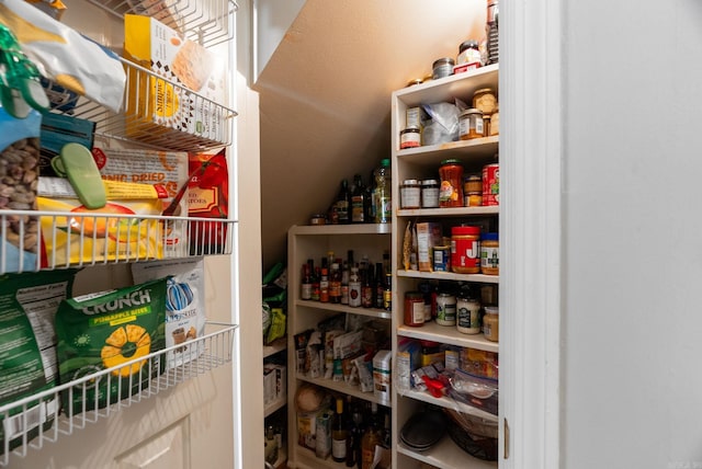 view of pantry