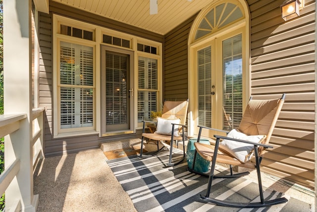 exterior space featuring a porch
