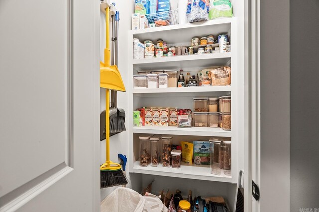 view of pantry
