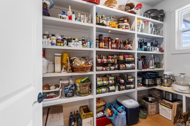 view of pantry