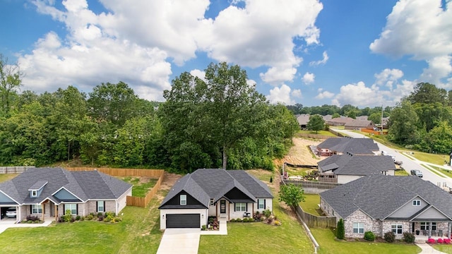 drone / aerial view featuring a residential view