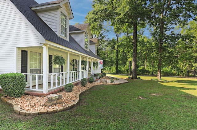 6311 Country Ln, Pine Bluff, AR 71603 - view of yard featuring covered porch