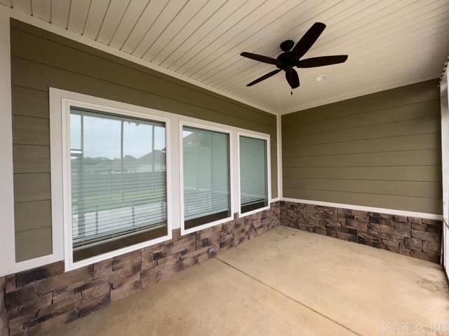 4321 Sloan, Alexander, AR 72002 - view of patio / terrace featuring a ceiling fan