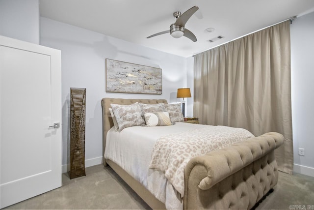 702 Wildcreek Cir, Little Rock, AR 72223 - carpeted bedroom featuring baseboards, ceiling fan, and visible vents