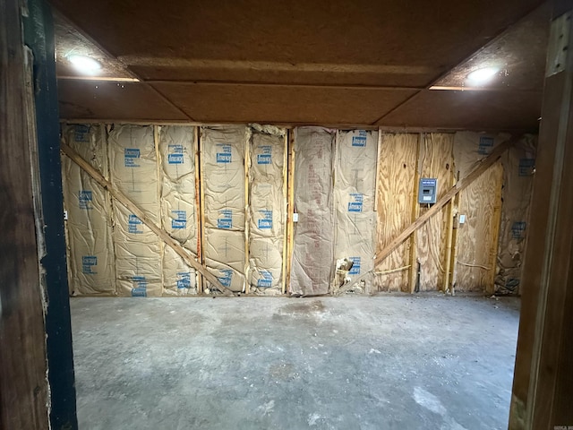 view of basement
