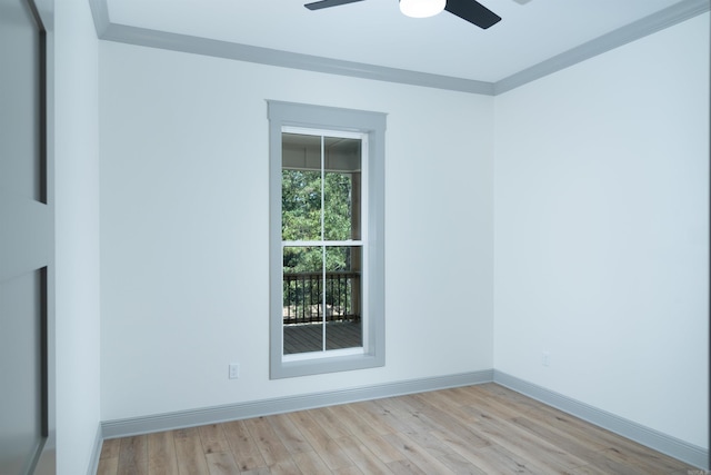 100 Laurie Dr, Mena, AR 71953 - empty room with a ceiling fan, baseboards, and light wood-style flooring