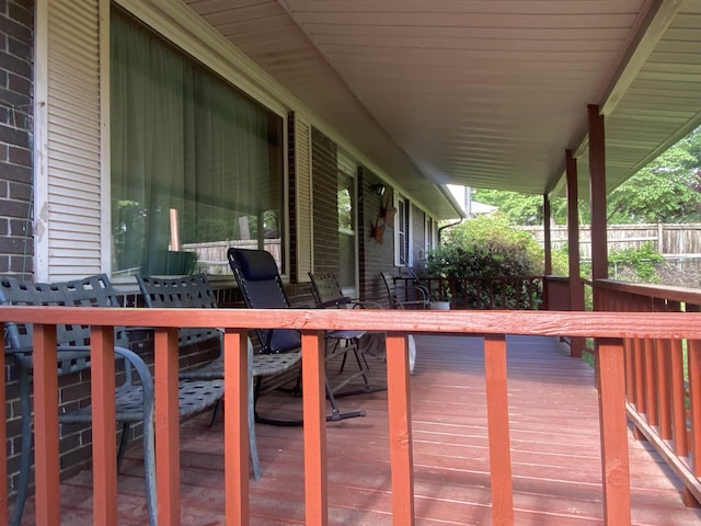 113 E Simpson St, Mount Ida, AR 71957 - deck with outdoor dining space