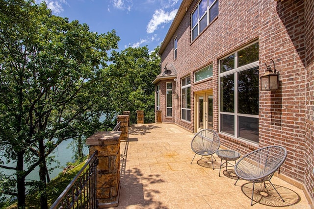 10 Lakewood Park Dr, North Little Rock, AR 72116 - view of patio with french doors
