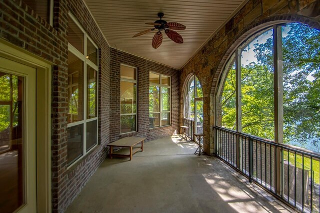 10 Lakewood Park Dr, North Little Rock, AR 72116 - view of unfurnished sunroom