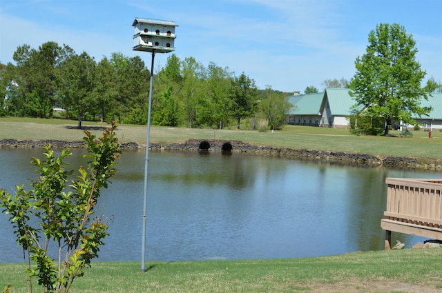 view of water feature