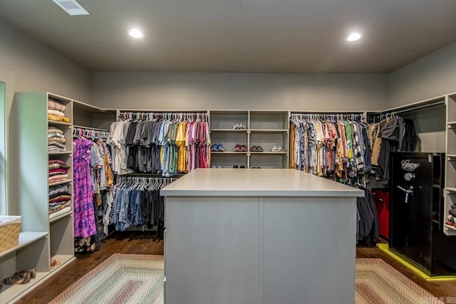 4201 Lovell Ln, Benton, AR 72019 - walk in closet featuring visible vents and dark wood-style floors