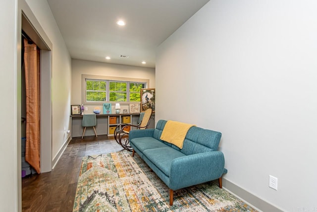 4201 Lovell Ln, Benton, AR 72019 - sitting room with recessed lighting, baseboards, and wood finished floors