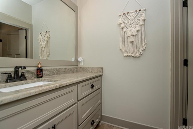 4201 Lovell Ln, Benton, AR 72019 - bathroom featuring baseboards and vanity