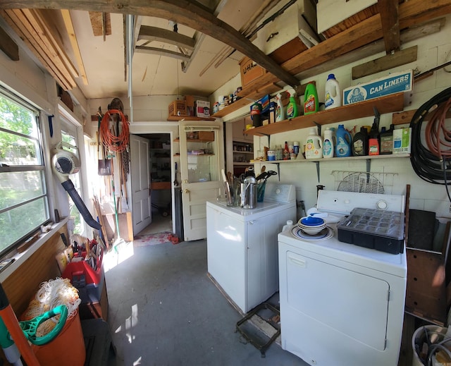 110 S Summit St, Little Rock, AR 72205 - washroom featuring independent washer and dryer and laundry area