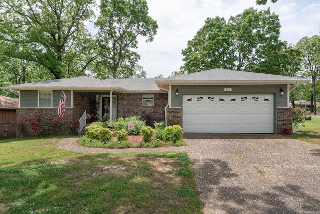 533 Melanie Ln, North Little Rock, AR 72118 - ranch-style home with a garage, driveway, and brick siding