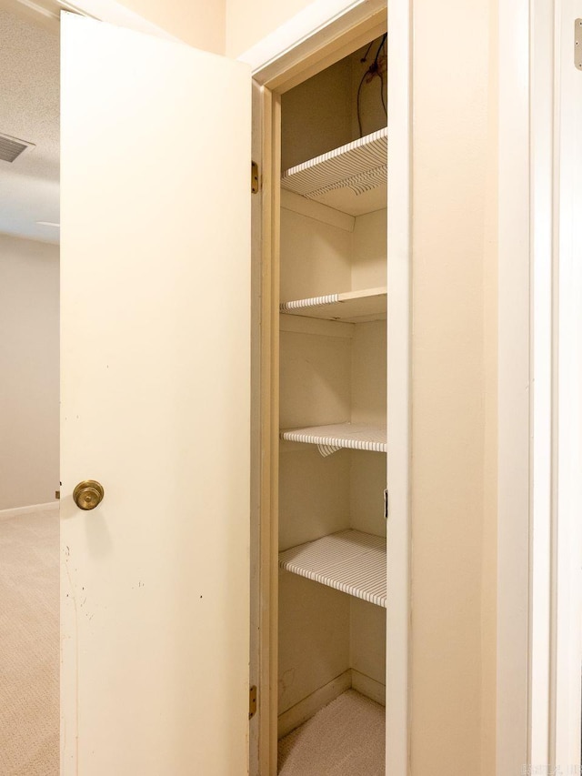 closet featuring visible vents